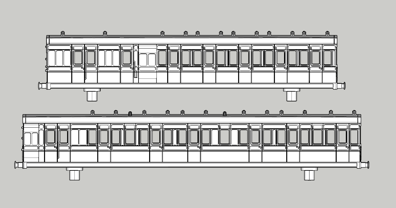(image for) LSWR Non-Corridor Later 2-Set Coach Bundle - Set 10